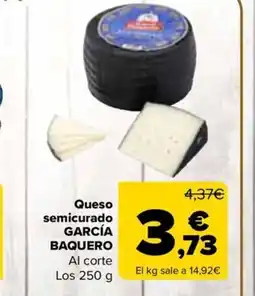 Carrefour GARCÍA BAQUERO Queso semicurado oferta