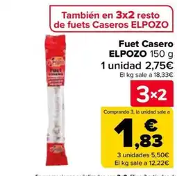 Carrefour ELPOZO Fuet Casero oferta