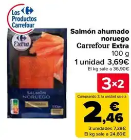 Carrefour Salmón ahumado noruego oferta