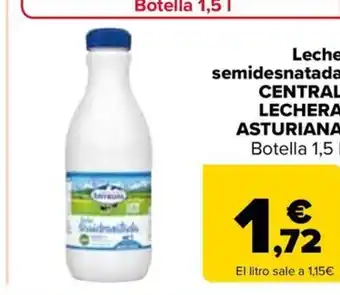 Carrefour CENTRAL LECHERA ASTURIANA Leche semidesnatada oferta