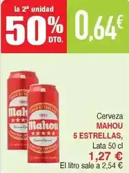 Masymas Mahou - cerveza 5 estrellas oferta
