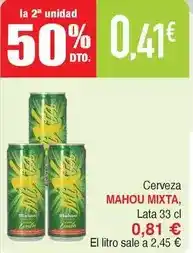 Masymas Mahou - cerveza oferta