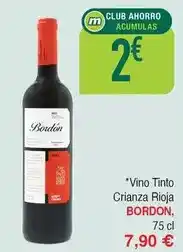 Masymas Bordón - vino tinto crianza rioja oferta