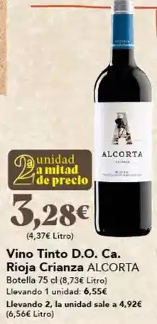 Gadis Alcorta - vino tinto d.o. ca. rioja crianza oferta