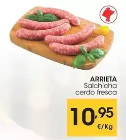 Eroski Arrieta - salchicha cerdo fresco oferta