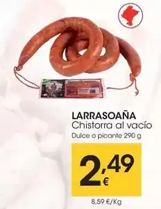 Eroski Larrasoaña - chistorra al vacio oferta