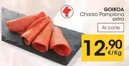 Eroski Goikoa - chorizo pamplona extra oferta