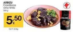 Eroski Arbizu - carrilleras vino tinto oferta