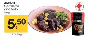 Eroski Arbizu - carrilleras vino tinto oferta