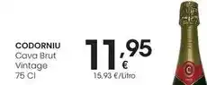 Eroski Codorniu - cava brut vintage oferta