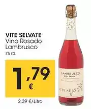 Eroski Vite selvate - vino rosado lambrusco oferta
