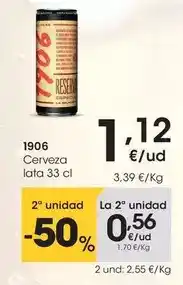 Eroski 1906 - cerveza oferta