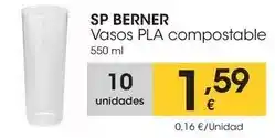 Eroski Berner - vasos pla oferta
