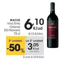 Eroski Irache - vino tinto crianza do navarra oferta