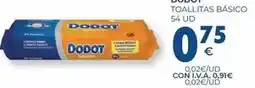 CashDiplo Dodot - toallitas básico oferta