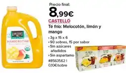 Costco Organic - té frio: melocotón, limón y mango oferta