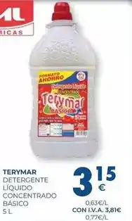 CashDiplo Terymar - detergente liquido concentrado basico oferta