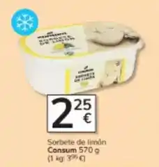 Consum Consum - sorbete de limón oferta