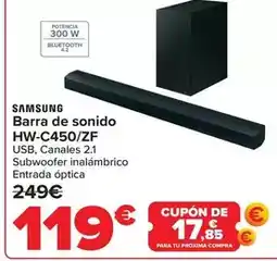 Carrefour Samsung - barra de sonido hw-c450/zf oferta