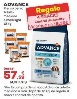Kiwoko Advance - pienso perro adulto mediano o maxi light oferta
