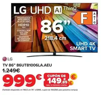 Carrefour Lg - tv 86 86ut81006la.aeu oferta