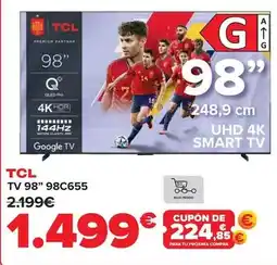 Carrefour Tcl - tv 98 98c655 oferta