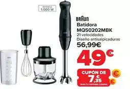 Carrefour Braun - batidora mq50202mbk oferta