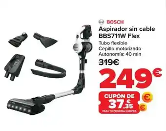 Carrefour Bosch - aspirador sin cable bbs711w flex oferta