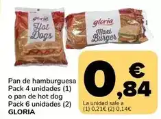 Supeco Gloria - pan de hamburguesa o pan de hot dog oferta