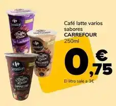 Supeco Carrefour - cafe latte varios sabores oferta