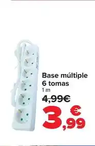 Carrefour Base multiple 6 tomas oferta