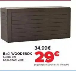Carrefour Baúl woodebox oferta