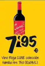 Cash Fresh Cune - vino rioja coleccion familia res oferta