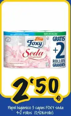 Cash Fresh Foxy - papel higiénico 3 capas oferta
