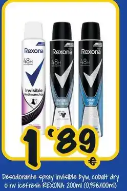 Cash Fresh Rexona - desodorante spray invisible oferta
