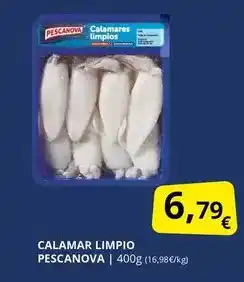 Supermercados MAS Pescanova - calamar limpio oferta