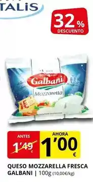 Supermercados MAS Galbani - queso mozzarella fresca oferta