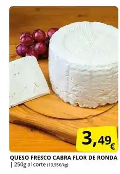 Supermercados MAS Flor de ronda - queso fresco cabra oferta