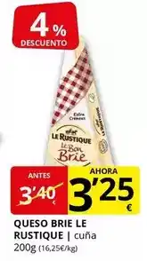 Supermercados MAS Le rustique - queso brie oferta
