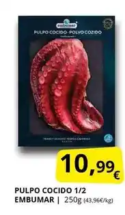 Supermercados MAS Embumar - pulpo cocido 1/2 embumar oferta