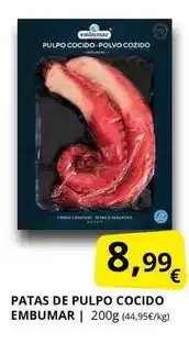 Supermercados MAS Embumar - patas de pulpo cocido oferta
