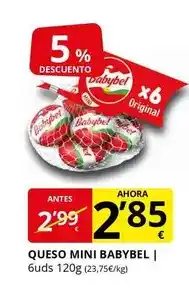 Supermercados MAS Babybel - queso mini oferta