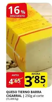 Supermercados MAS El cigarral - queso tierno barra oferta