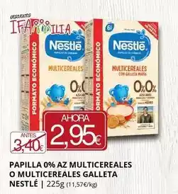 Supermercados MAS Nestlé - papilla 0% az multicereales o multicereales galleta oferta