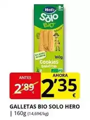 Supermercados MAS Hero - galletas bio solo oferta
