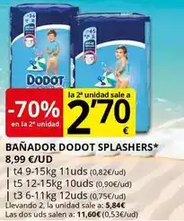 Supermercados MAS Dodot - banador splashers oferta