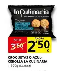 Supermercados MAS Croquetas q.azul cebolla oferta
