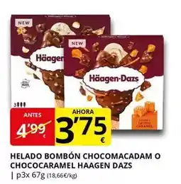 Supermercados MAS Häagen-dazs - helado bombon chocomacadamo oferta