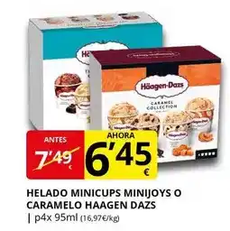 Supermercados MAS Caramelo - helado minicups minijoys o oferta