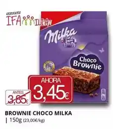 Supermercados MAS Milka - brownie choco oferta